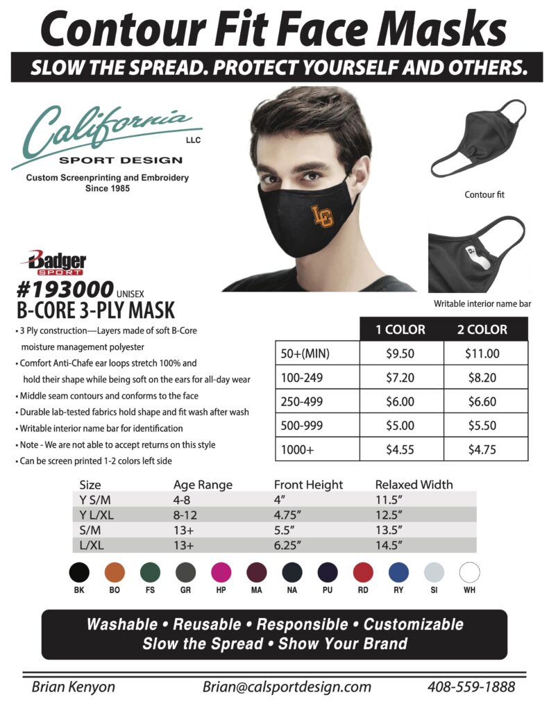Calsport mask flyer